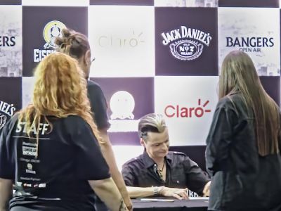 Festival performance by Lacrimosa on 3 May in 
São Paulo --
Photo by Eduardo Ganança
