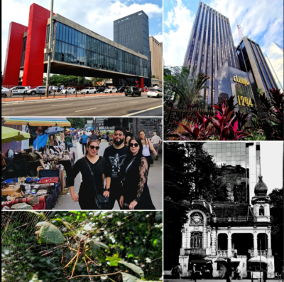 An afternoon in São Paulo, clockwise:
The Lina Bo Bardi Art Museum – the Eluma residential building surrounded by floral splendor – dilapidated Victorian architecture on Avenue Paulista – native wildlife in one of the city's many parks

lacrimosa_official
